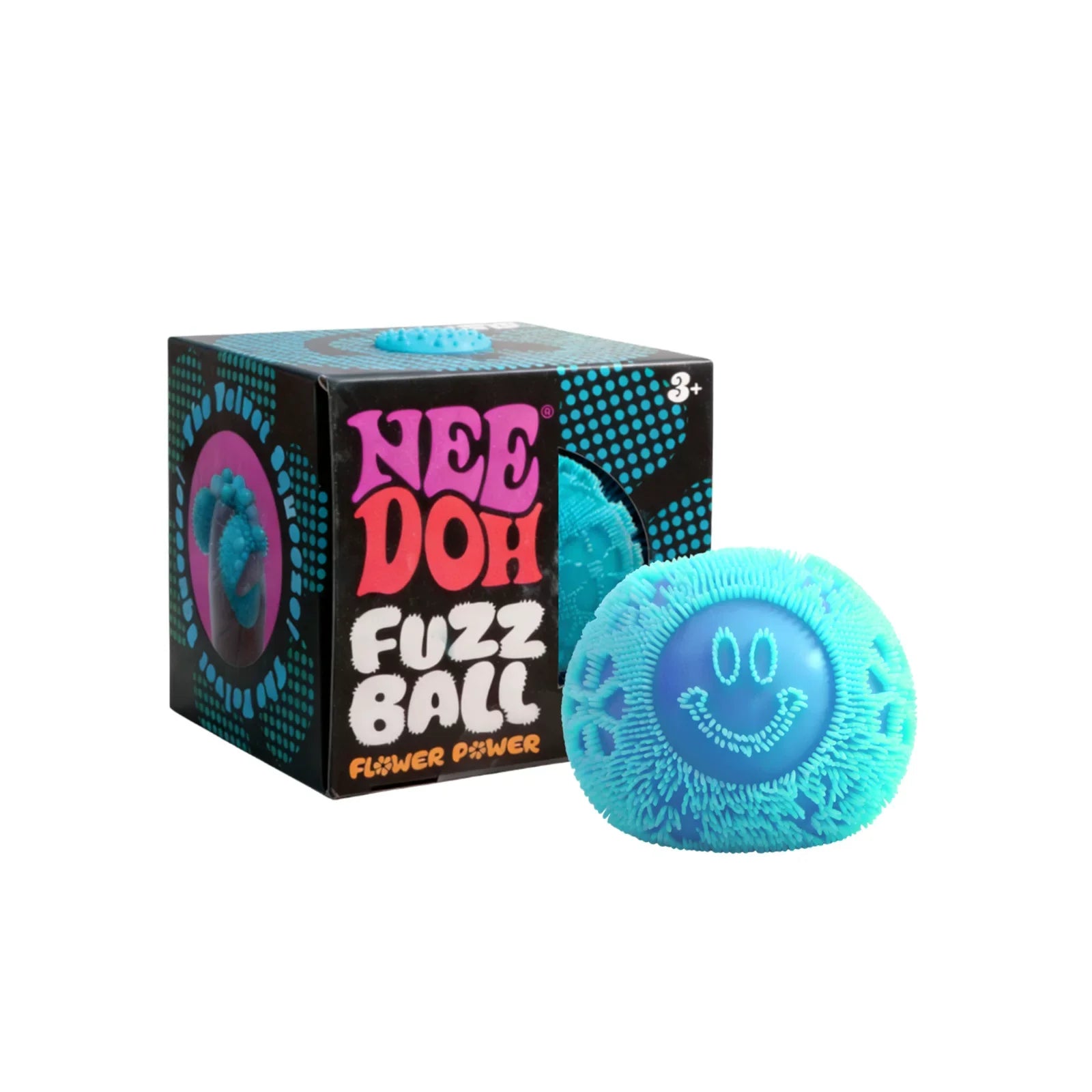 Kawaii Nee Doh Fuzz Ball Stress Ball Blind Box Soft Fluffy Squeeze Toys Anti-Anxiety Squishy Ball Portable Office Relaxing Gift