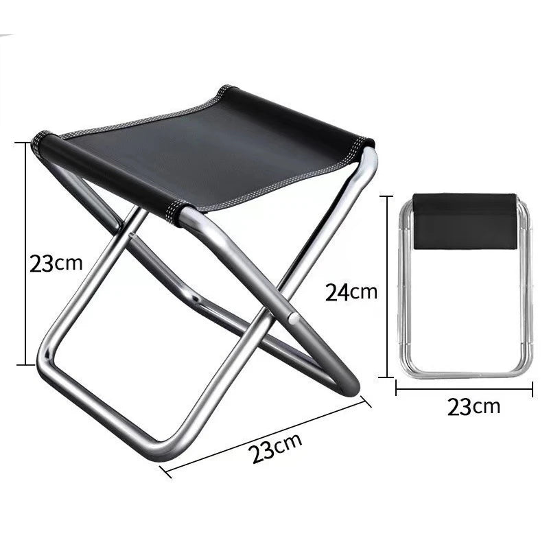 【W】Foldable Backpack Stool Portable Folding Stool with Carry Bag Lightweight Mini Easy Carry Outdoor Chair for Travel for Travel