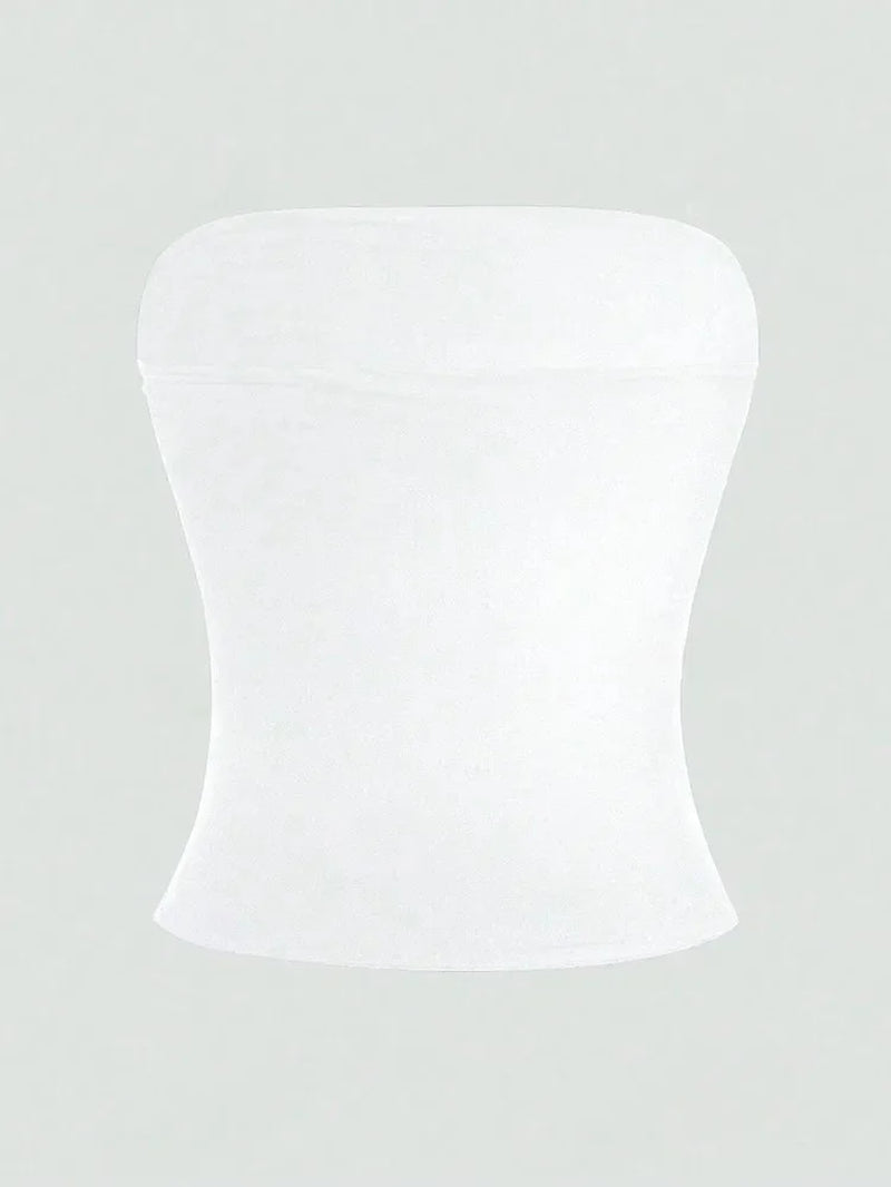 Women'S Floral Printed Tube Top Summer Sexy off the Shoulder Crop Top Streetwear