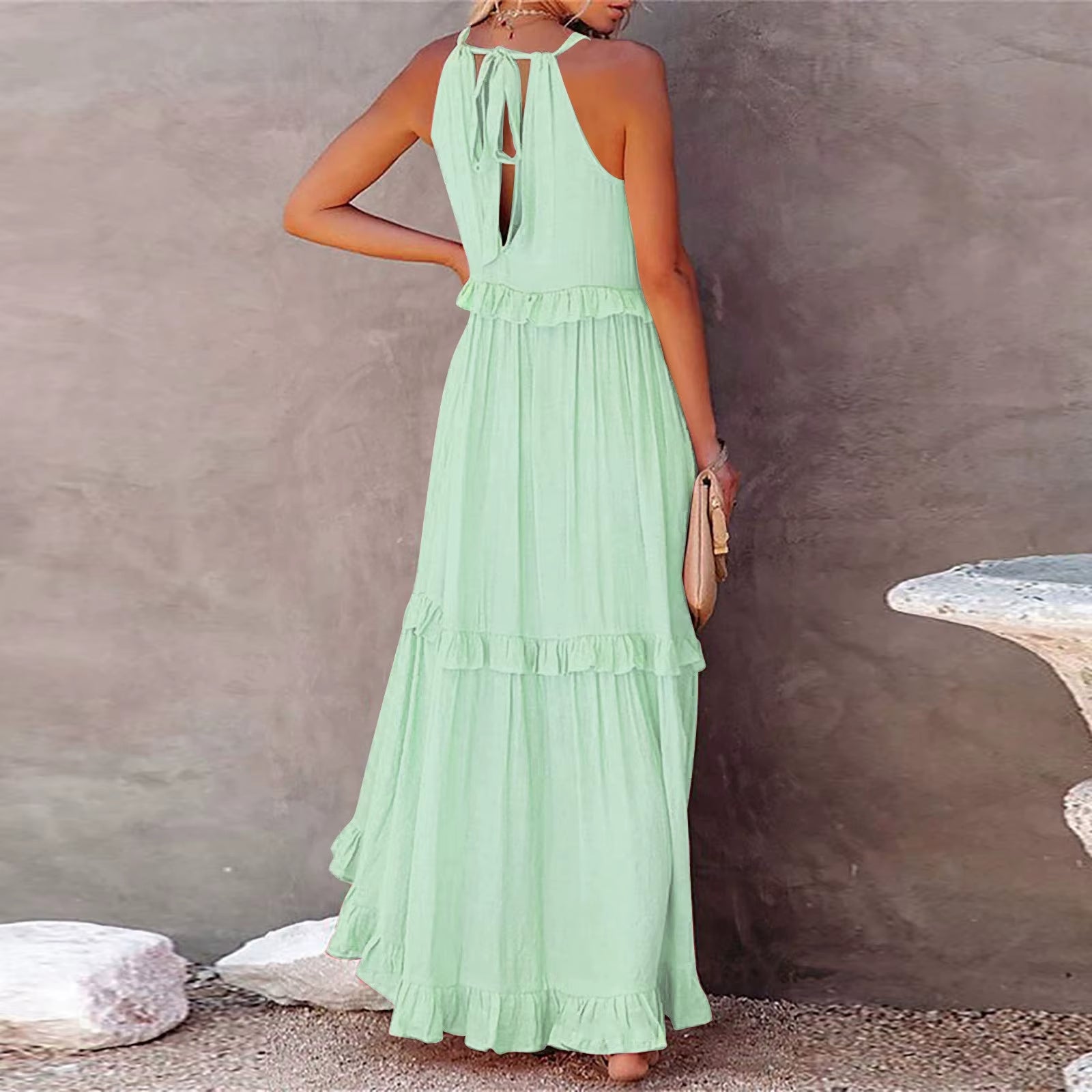 Summer Cute Long Dress Outfits Women 2025 Sleeveless Casual Flowy plus Size Sexy Maxi Dress Formal Occasions Evening Party
