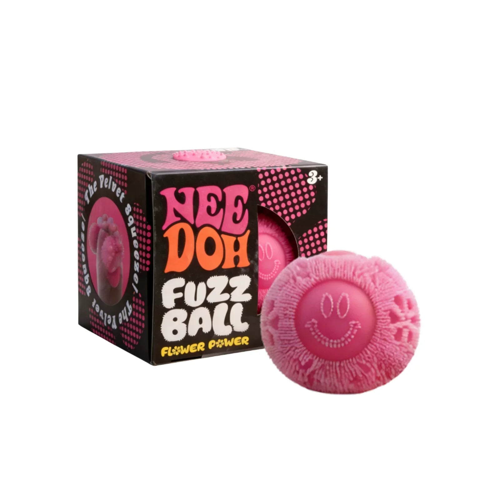 Kawaii Nee Doh Fuzz Ball Stress Ball Blind Box Soft Fluffy Squeeze Toys Anti-Anxiety Squishy Ball Portable Office Relaxing Gift