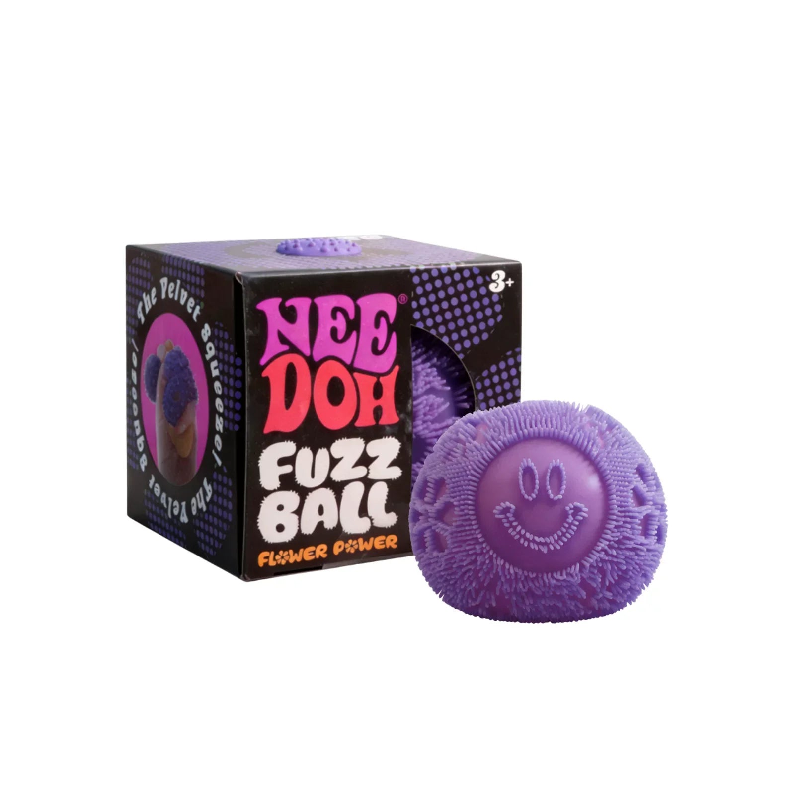Kawaii Nee Doh Fuzz Ball Stress Ball Blind Box Soft Fluffy Squeeze Toys Anti-Anxiety Squishy Ball Portable Office Relaxing Gift
